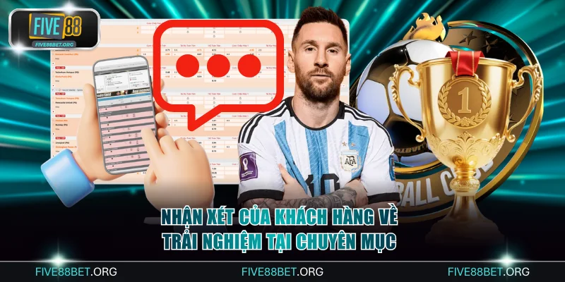 Nhận xét của khách hàng về trải nghiệm tại chuyên mục